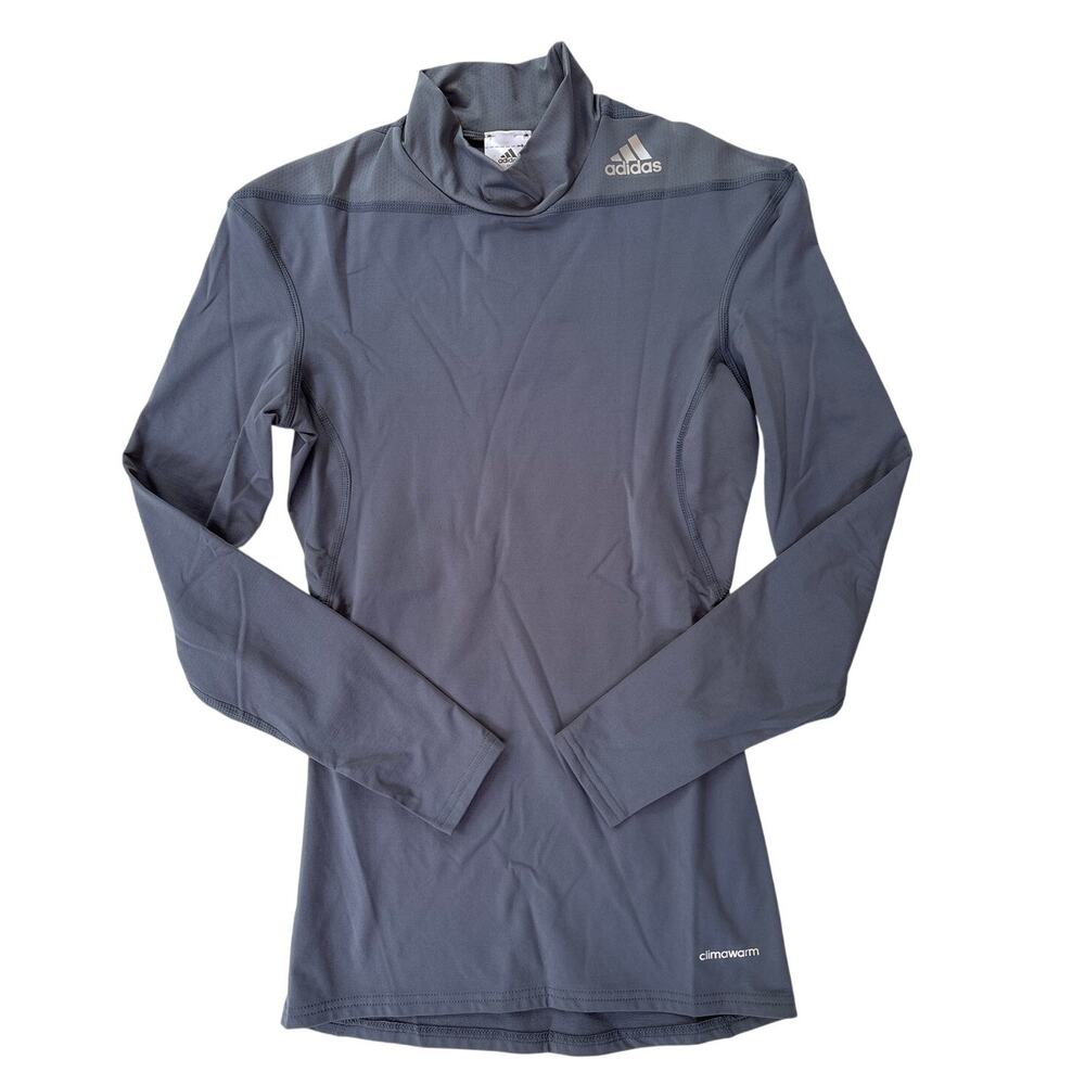 Adidas Shirt Womens Size Small Gray Climawarm Base Layer Performance Compression